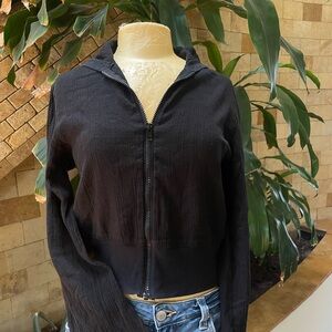 Bisou Bisou Black Bomber Jacket